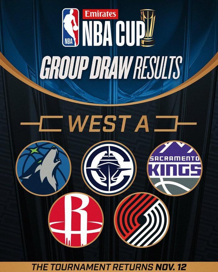 开云体育-NBA杯分组结果出炉:湖人独行侠同组西部C组死亡之组的简单介绍